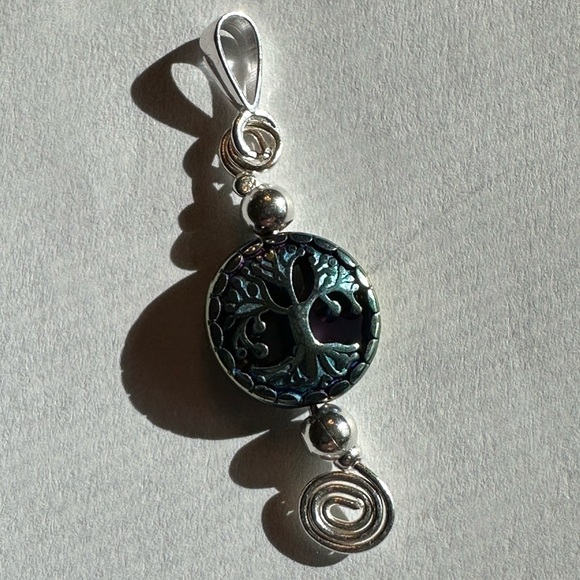 ARTISAN Tree of Life Silver Beads and Spiral Pendant - Picture 3 of 3